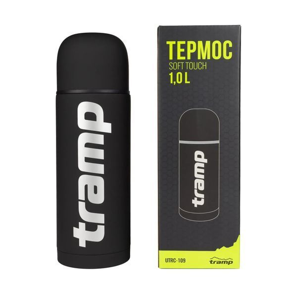 Термос TRAMP Soft Touch 1 л UTRC-109 Черный UTRC-109-black фото