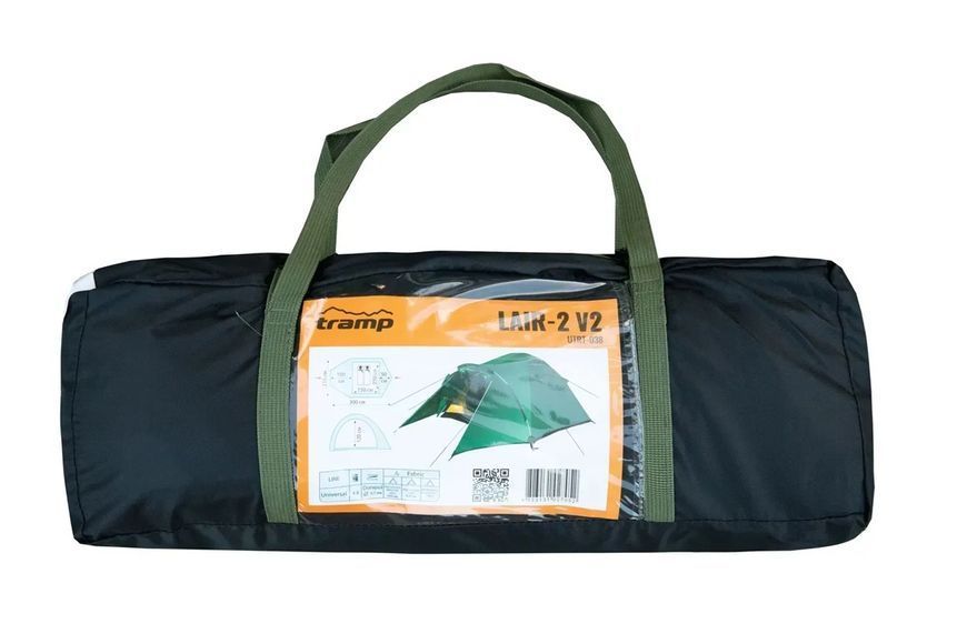 Палатка двухместная с тамбуром Tramp Lair 2 (v2) green UTRT-038 UTRT-038 фото