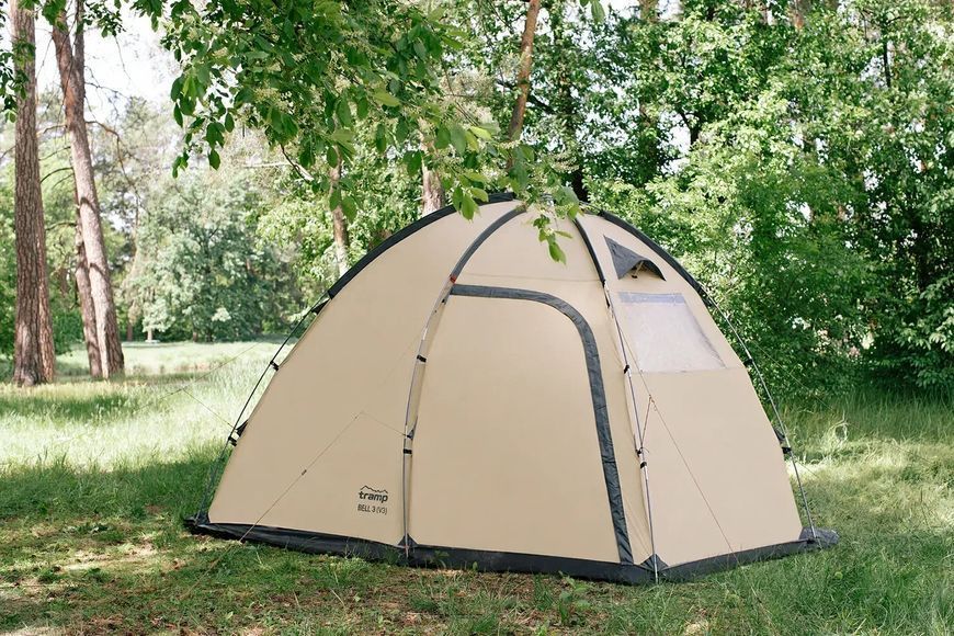 Трехместная палатка с тамбуром туристическая Tramp Bell 3 (V3) Песочный (UTRT-107-sand) UTRT-107-sand фото