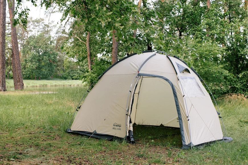 Трехместная палатка с тамбуром туристическая Tramp Bell 3 (V3) Песочный (UTRT-107-sand) UTRT-107-sand фото