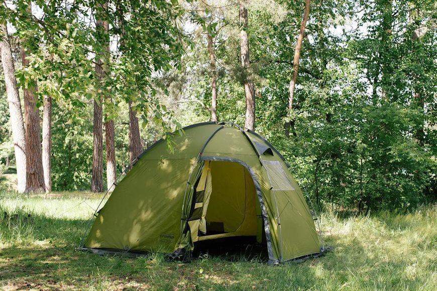 Намет чотиримісний з тамбуром туристичний Tramp Bell 4 (V3) Оливковий (UTRT-108-olive) UTRT-108-olive фото