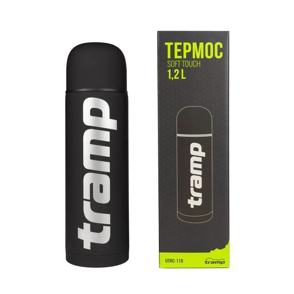 Термос TRAMP Soft Touch 1,2 л UTRC-110 Чорний UTRC-110-black фото