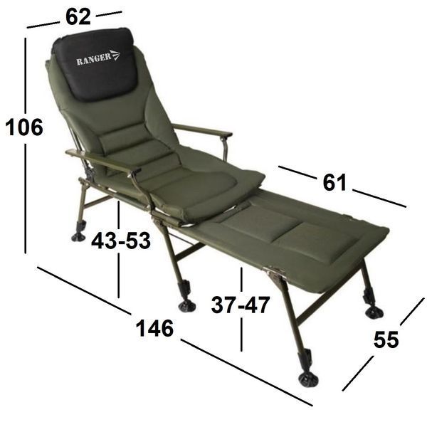 Крісло-ліжко коропове Ranger Carp SL-112 RA 2251 фото