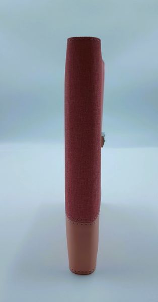 Блокнот з бездротовою зарядкою Universal щоденник з флешкою 16 Гб Powerbank Рожевий (тканина) 1003 фото